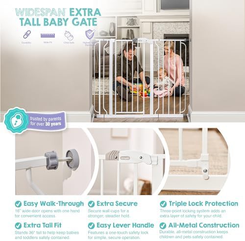 Extra Tall and Wide Stairway Safety Gate — photo 4