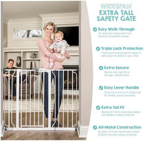 Extra Tall and Wide Stairway Safety Gate — photo 5