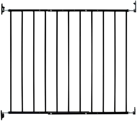Black Safeway hardware mounted stair gate