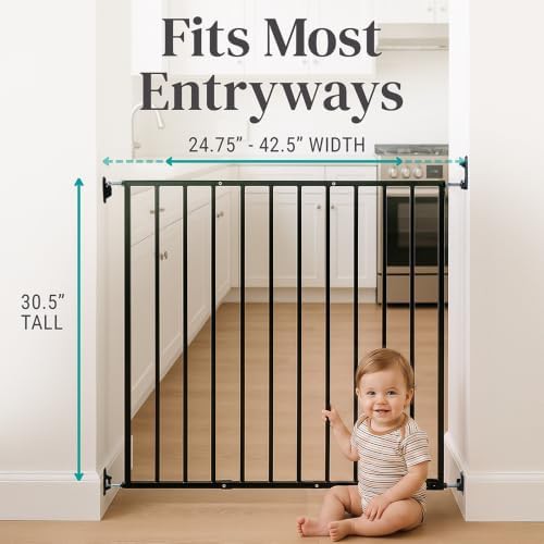 Black Safeway hardware mounted stair gate — photo 5