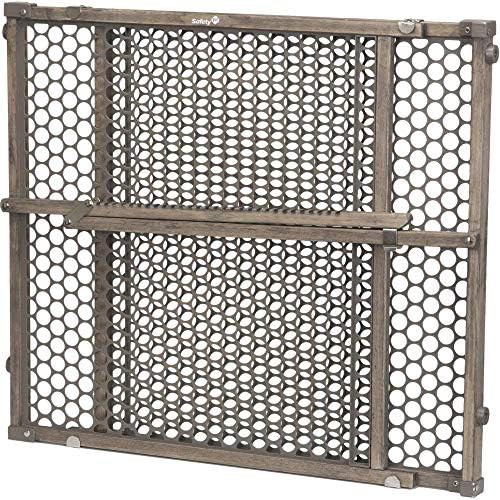 Vintage wood grey pressure mounted gate