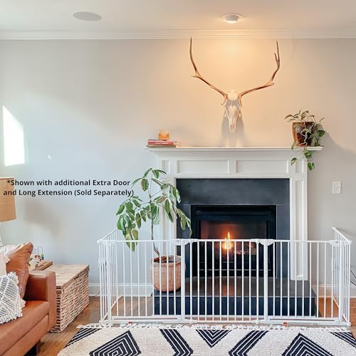 Customizable white walk through safety gate — photo 4