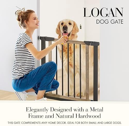 Logan expandable wood pressure mount pet gate — photo 3