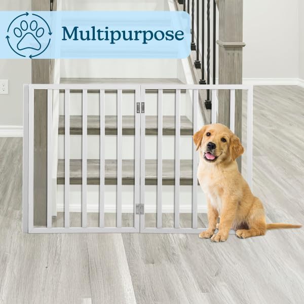 Three panel retractable freestanding dog fence — photo 4