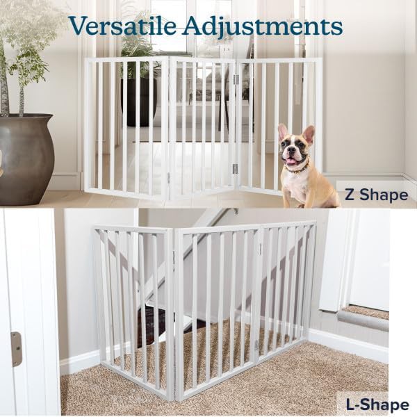 Three panel retractable freestanding dog fence — photo 5