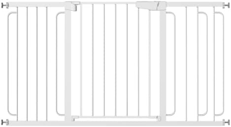 Extra wide puppy fence white safety gate