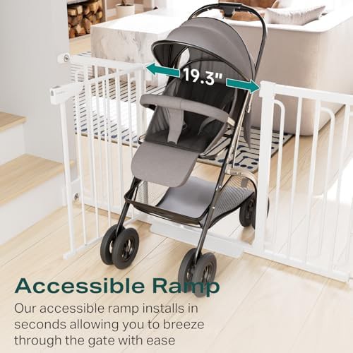 Extra wide puppy fence white safety gate — photo 4