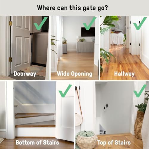 Extra tall and wide white auto close gate — photo 5