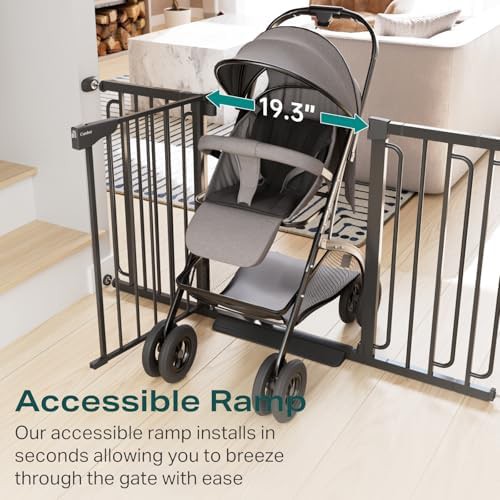 Pressure mounted metal black safety gate — photo 4