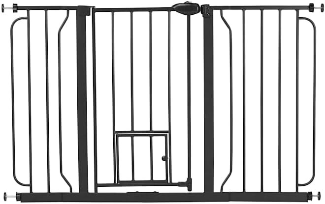 Black steel walk through pet gate — photo 5