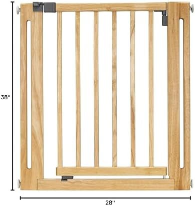 Natural wood Nani walk through pet gate — photo 4