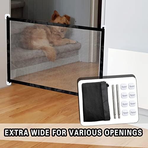 Portable folding mesh magic gate for stairs — photo 4