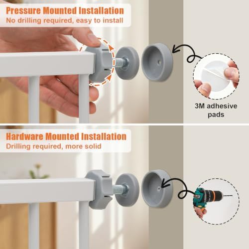 Compact auto close safety gate for stairs — photo 3