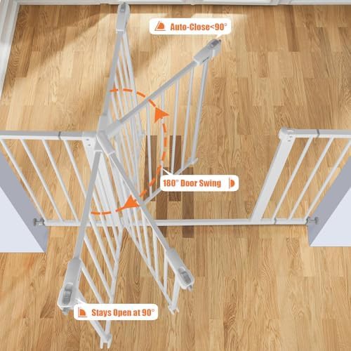 Compact auto close safety gate for stairs — photo 5