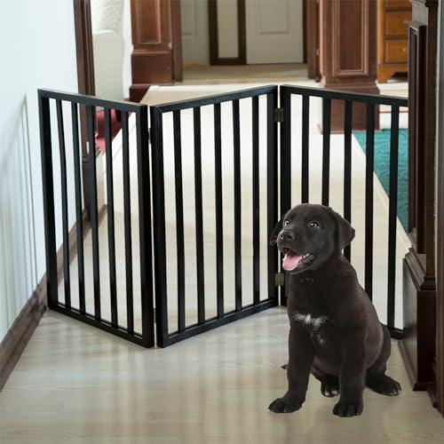 Pet Gate - 3-Panel Indoor Foldable Dog Fence for Stairs — photo 3