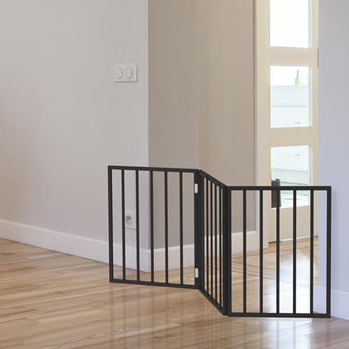 Pet Gate - 3-Panel Indoor Foldable Dog Fence for Stairs — photo 5