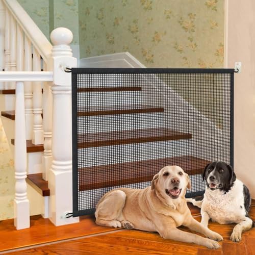 Portable mesh screen gate for stairs and doorways — photo 3