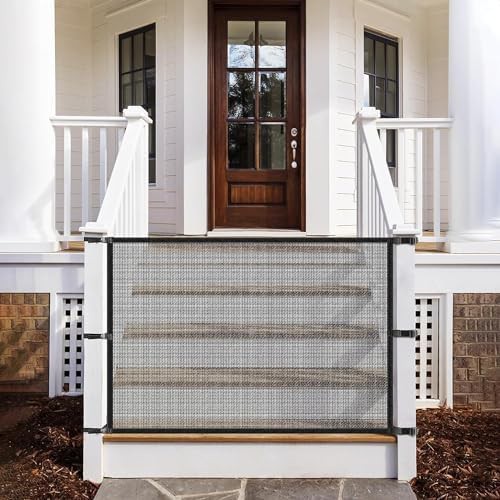 Portable mesh screen gate for stairs and doorways — photo 5