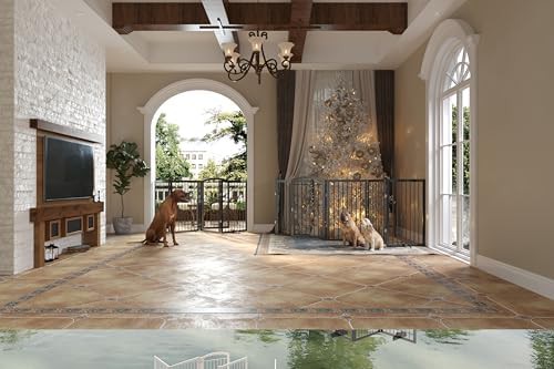 Extra wide freestanding round tube dog gate — photo 3