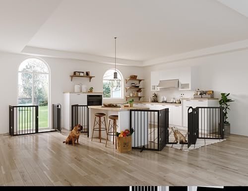 Extra wide freestanding round tube dog gate — photo 4