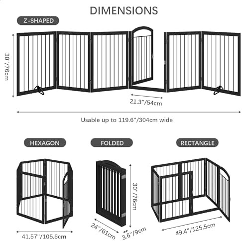 Extra wide freestanding round tube dog gate — photo 5