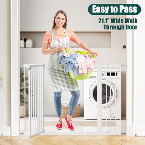 Extra wide auto close safety gate for stairs — photo 5