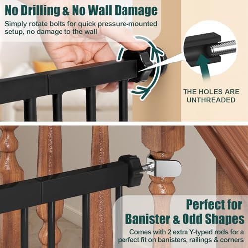 Standard width auto close gate for doorways — photo 3