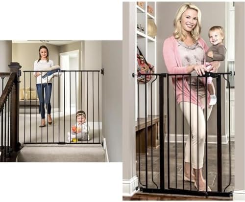 Black Extra Tall Gate with Extension Kit