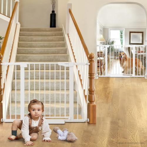 Two pack extra wide white safety gate — photo 3