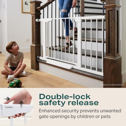 Two pack extra wide white safety gate — photo 4