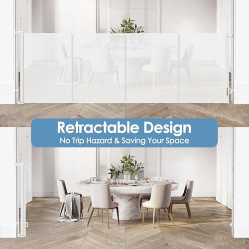 Reinforced 75 inch wide retractable baby gate — photo 5
