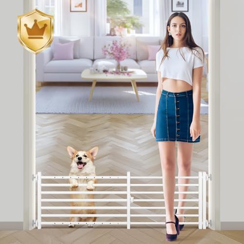 Extra wide low dog gate 34 to 55 inches