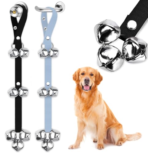 2 Pack Dog Doorbells Premium Quality Training Potty Great Dog Bells