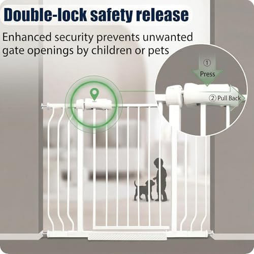 Large dog pressure mount white gate — photo 3