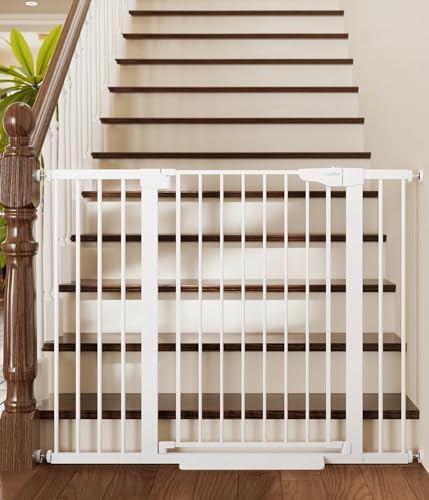 Extra Tall Walk Through White Safety Gate