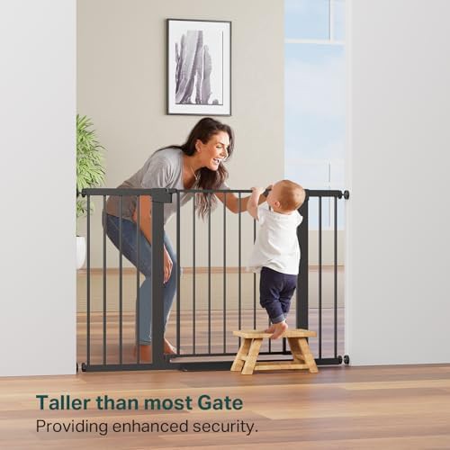 Extra tall 36 in black safety gate for stairs — photo 4