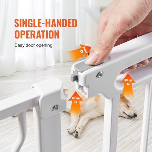 Extra wide white auto close safety gate — photo 3