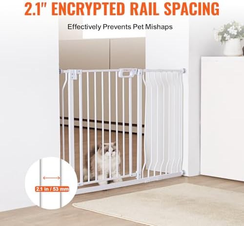 Extra wide white auto close safety gate — photo 5