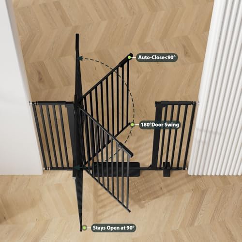 Extra tall black cat gate barrier — photo 5