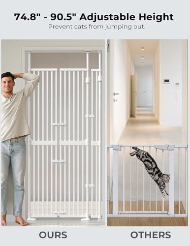 Extra tall pressure mounted cat gate for doorways — photo 3