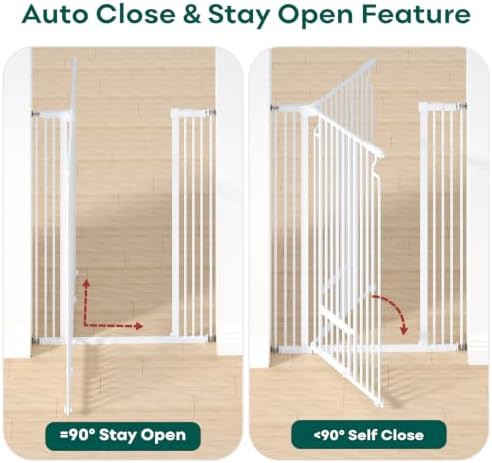 Extra tall white auto close cat gate — photo 3