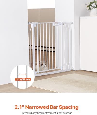 Pressure mounted white walk thru safety gate — photo 5