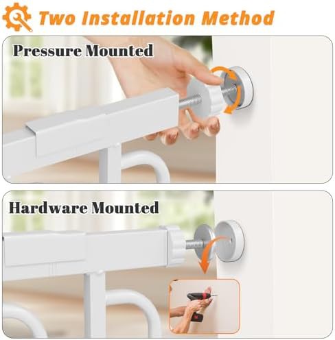 Extra wide white auto close gate — photo 4