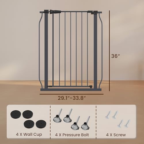 Graphite tall extra wide mesh gate — photo 4