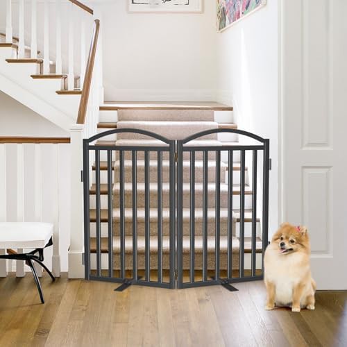 Extra wide support feet metal dog fence — photo 3