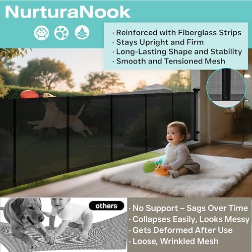 Extra long retractable mesh safety gate — photo 4