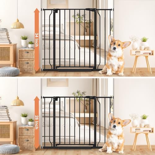 Tall Black Auto Close Safety Gate 34 in — photo 3