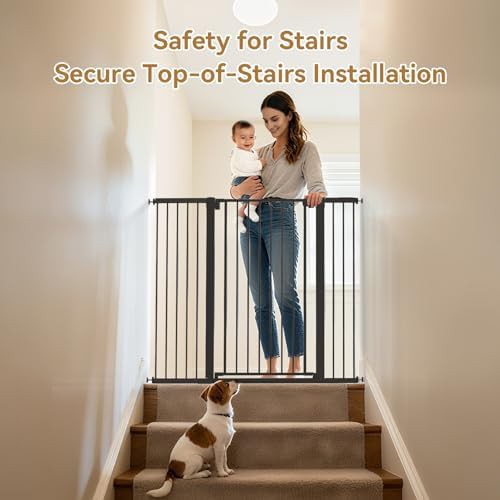Tall extra wide pressure mount black gate — photo 4