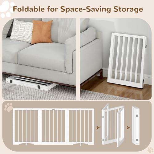 Freestanding Foldable Wooden Dog Gate — photo 4