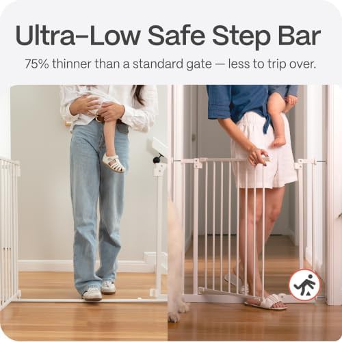 White metal pressure mounted safety gate — photo 3